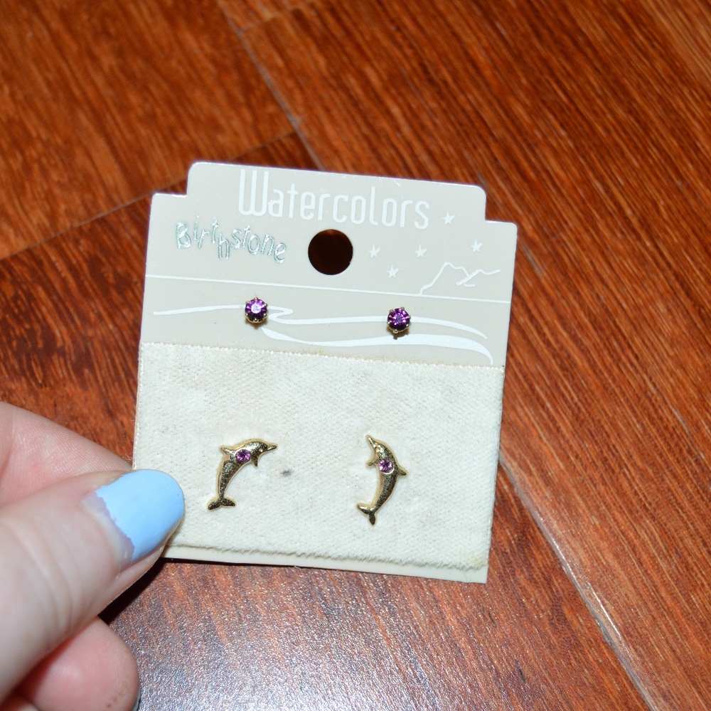 Purple Earrings